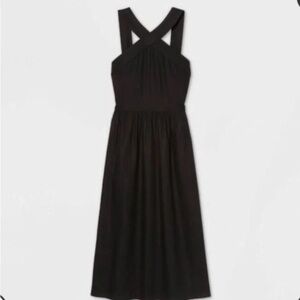 a new day Black Linen Dress